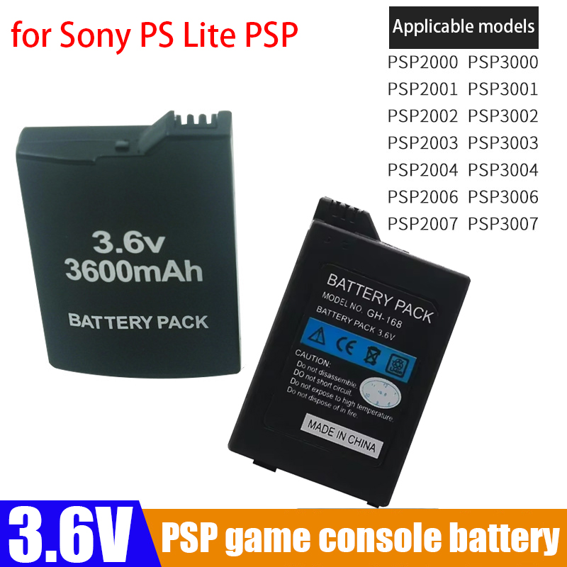 3.6V 3600mAh Built-in Battery  - đánh giá và giá Gaming Console Psp