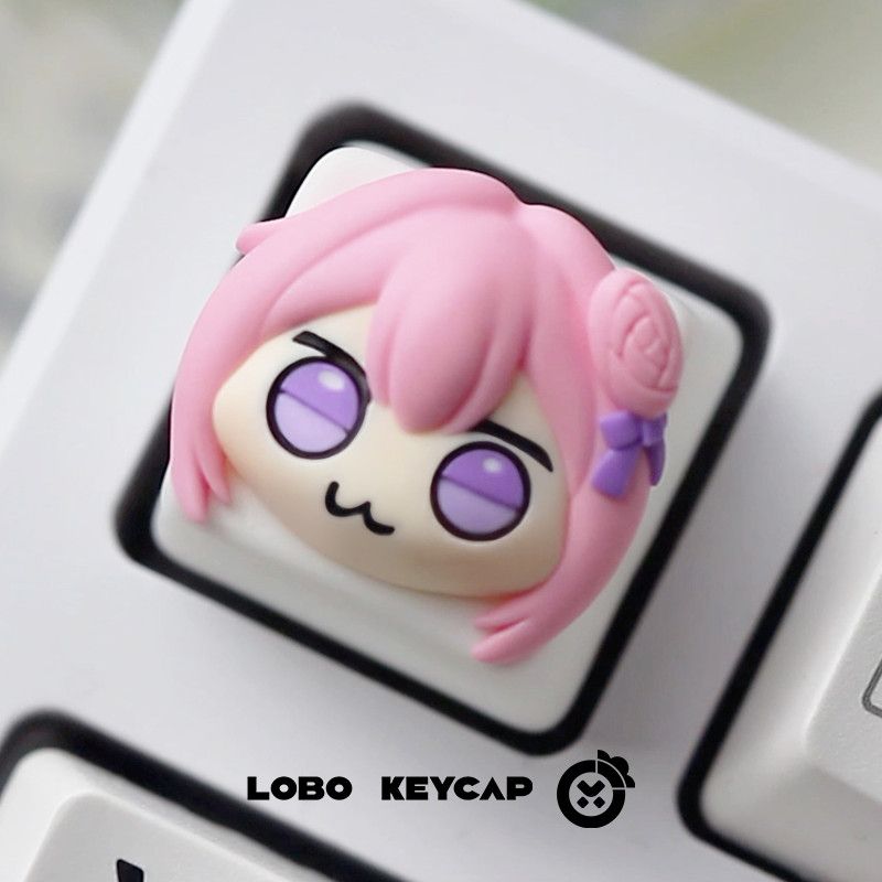 Cute Pink Hair Anime Girl Resi - đánh giá và giá Gaming Console With Keyboard
