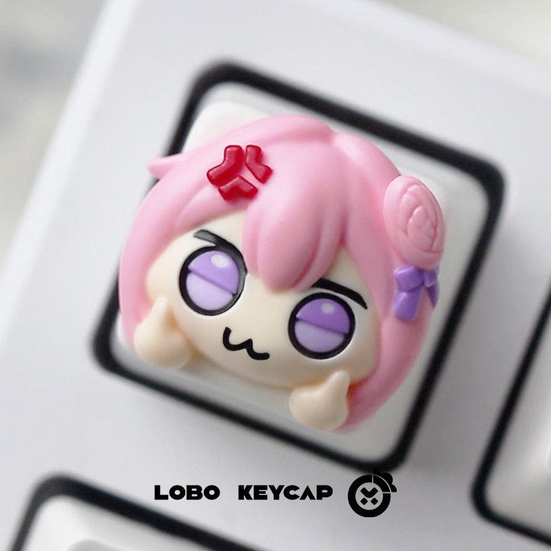 Cute Pink Hair Anime Girl Resi - đánh giá và giá Gaming Console With Keyboard