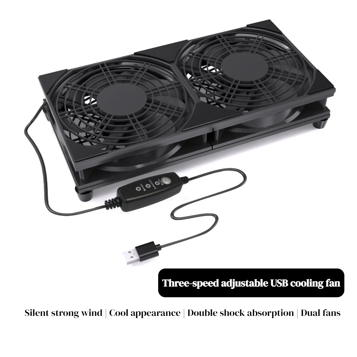 Dual USB Cooling Fan with 3-Sp - đánh giá và giá Gaming Console Controller