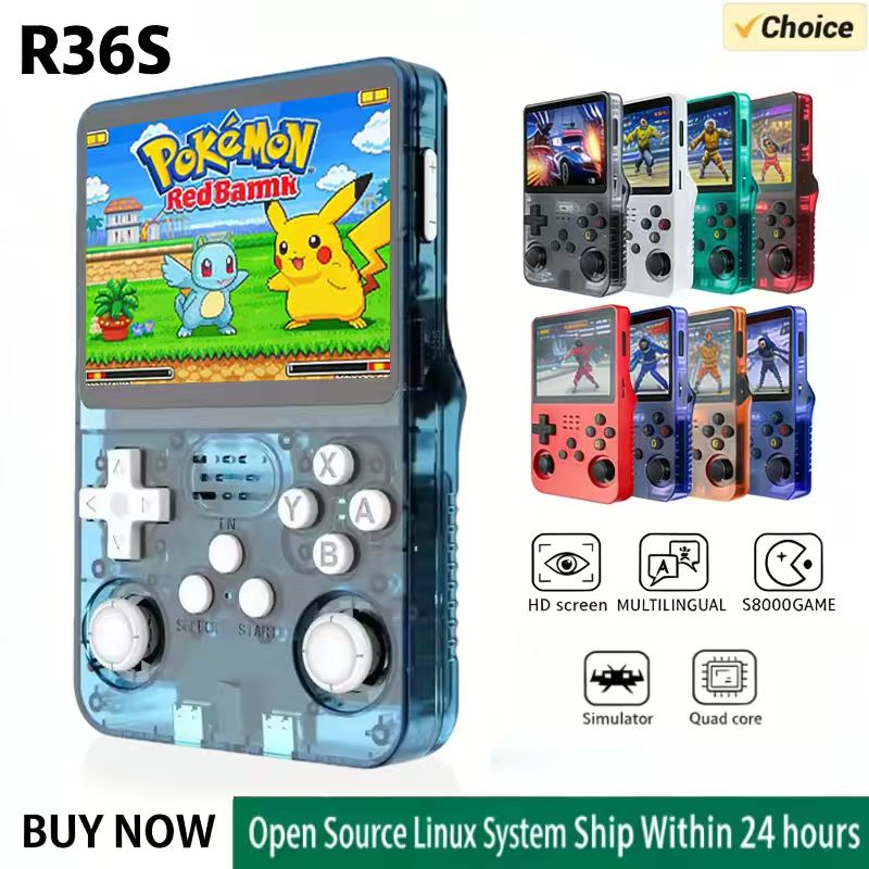 R36S Handheld Game Console ARK - đánh giá và giá Gaming Console Handheld Retro