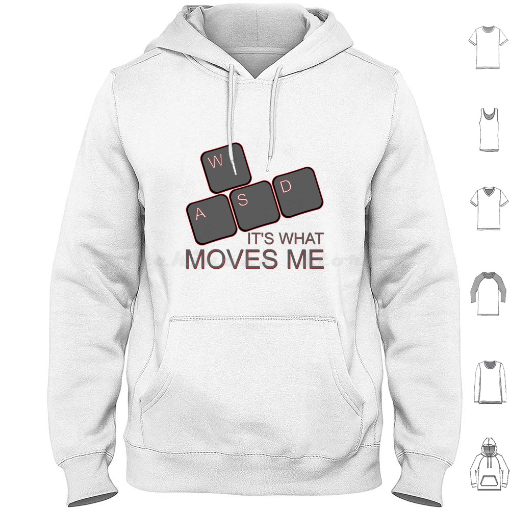 Wasd Moves Me Hoodies Long Sle - đánh giá và giá Gaming Console With Keyboard