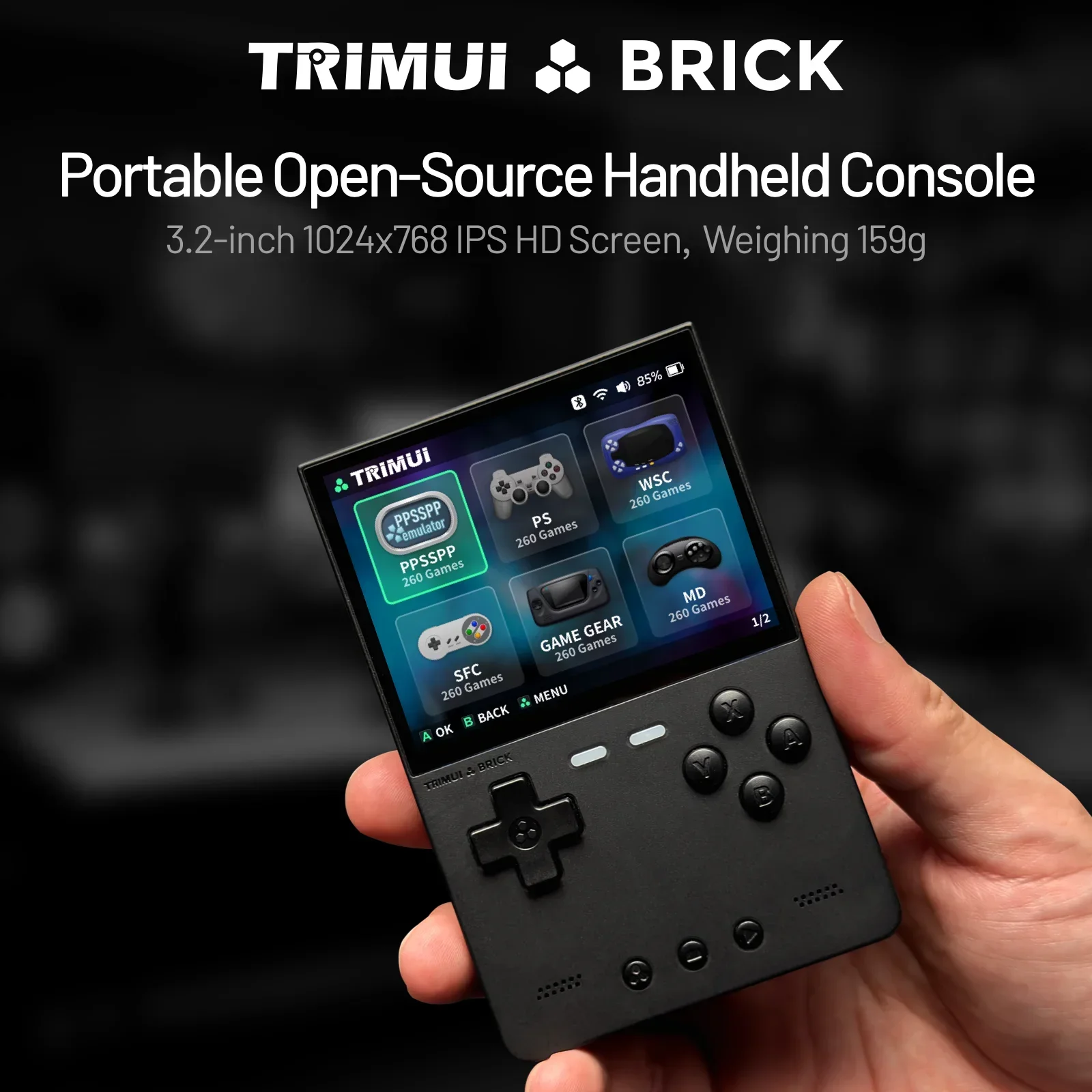TRIMUI BRICK Handheld Game Con - đánh giá và giá Gaming Console Linux