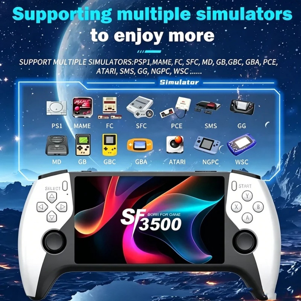 SF3500 5 inch Handheld Game Co - đánh giá và giá Gaming Console Handheld Retro
